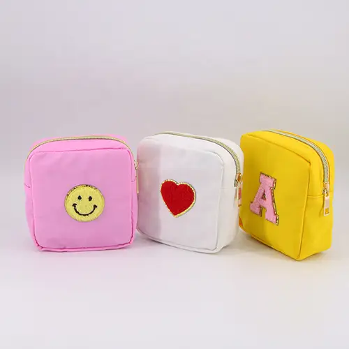 Popular Travel Round Beach Nylon Makeup Bag With Letter Wholesale